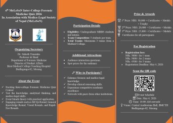 4th (MEDICO-LEGAL ) MeLeSoN Inter-College Forensic Quiz 2026